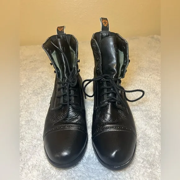 Nice!!ARIAT Heritage Breeze Lace Paddock Black Combat Boots Women’s, Size 7.5B
