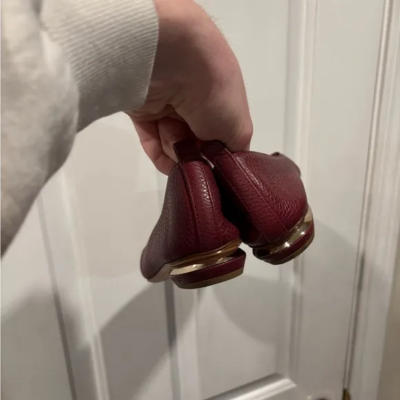 Nicholas Kirkwood Beya Burgundy Flats Women’s Size EU 36