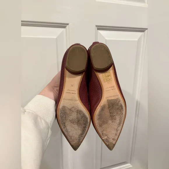 Nicholas Kirkwood Beya Burgundy Flats Women’s Size EU 36
