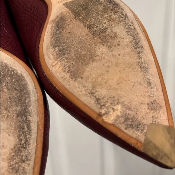 Nicholas Kirkwood Beya Burgundy Flats Women’s Size EU 36