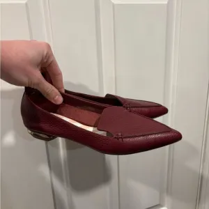 Nicholas Kirkwood Beya Burgundy Flats Women’s Size EU 36