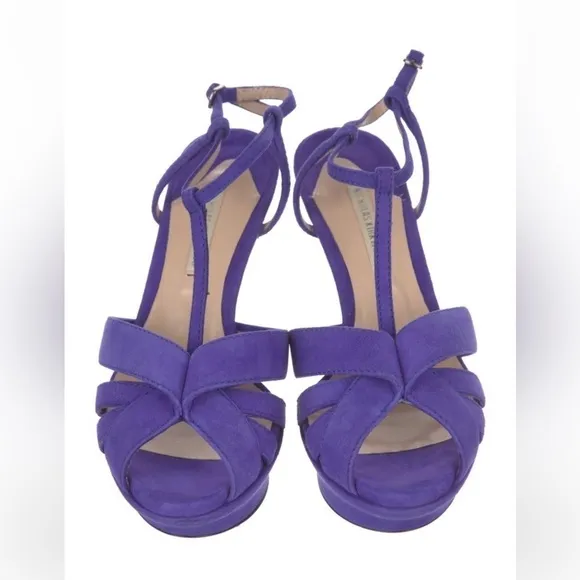 Nicholas Kirkwood Suede T-Strap Sandals
