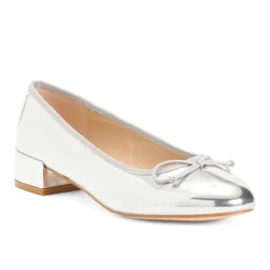 NICOLE MILLERSanto Low HeelsSilver