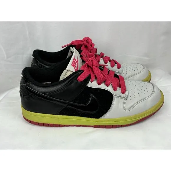 Nike 317813-004 Dunk Low Womens 8.5 Leather Low Top Sneakers Shoes 2006