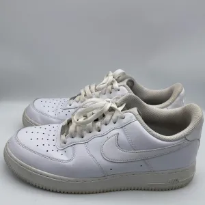 Nike Air Force 1 ‘07 Triple White Men's Low Top Sneakers 315122-111 Size 8.5