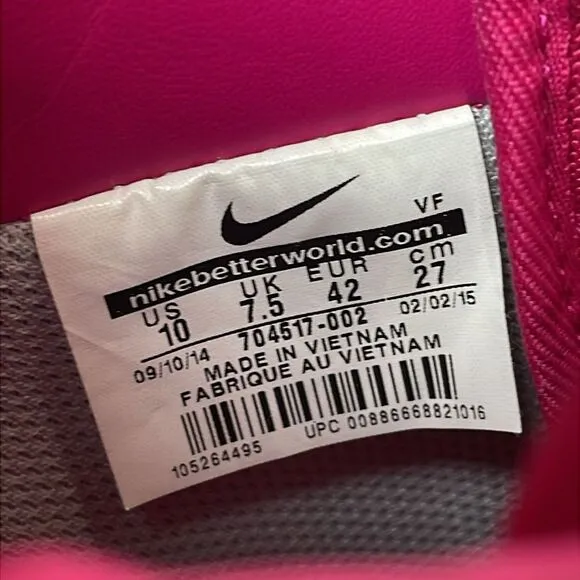 Nike Air Force 1 Low Premium QS Metallic Fireberry  Silver Women’s Sz 10 Sneaker