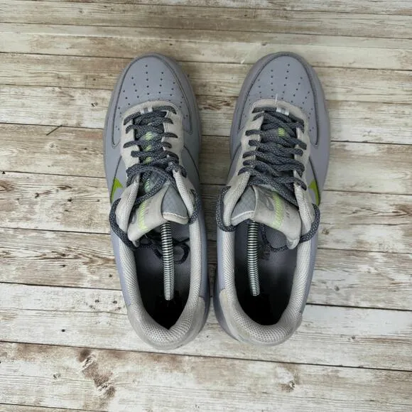 Nike Air Force 1 Low Volt Swoosh CD0888-002 Grey Low Top Sneakers Men's Size 12