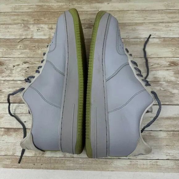 Nike Air Force 1 Low Volt Swoosh CD0888-002 Grey Low Top Sneakers Men's Size 12