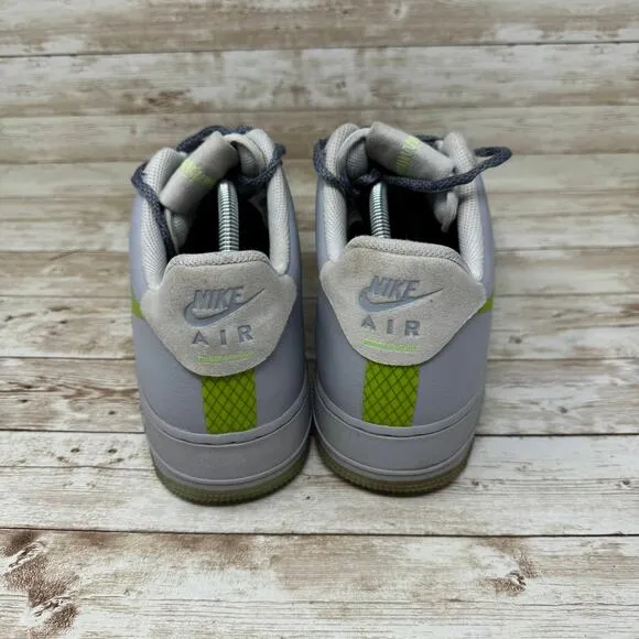 Nike Air Force 1 Low Volt Swoosh CD0888-002 Grey Low Top Sneakers Men's Size 12