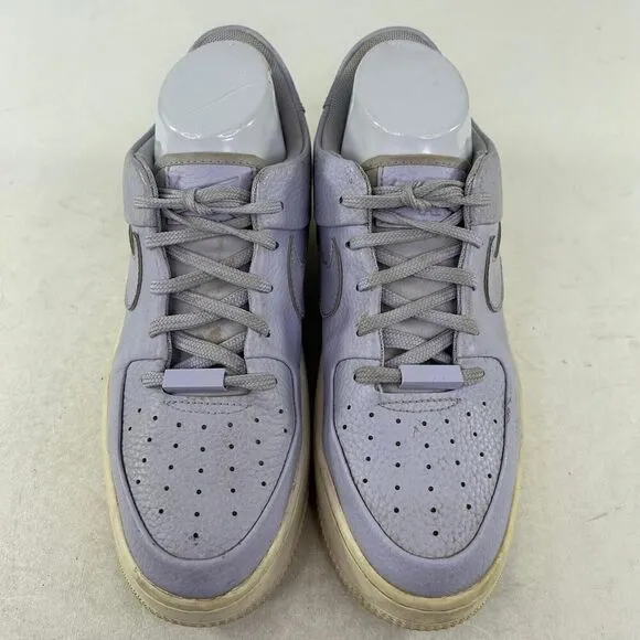 Nike Air Force 1 Sage Low Oxygen Purple Platform Sneakers US 8.5 AR5339-500 Shoe