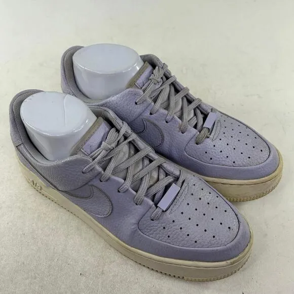 Nike Air Force 1 Sage Low Oxygen Purple Platform Sneakers US 8.5 AR5339-500 Shoe