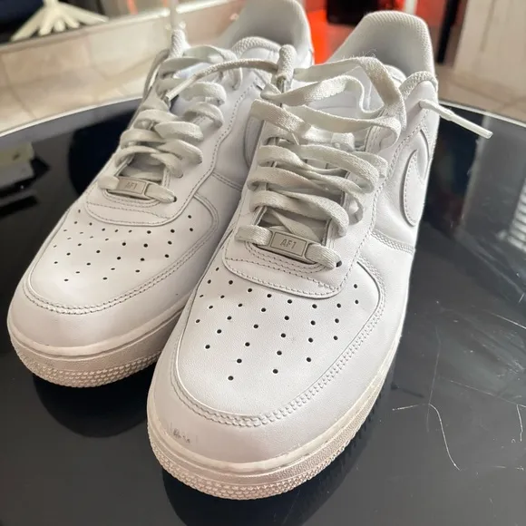 Nike Air Force 1 White Low Top Men's Classic AF1 Sneakers Size 11.5