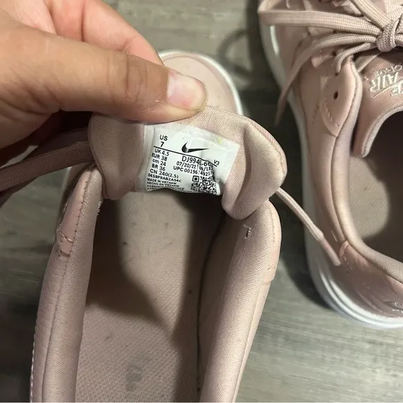 Nike Air Force A1 PLT.AF.ORM Blush Pink Platform Sneakers
