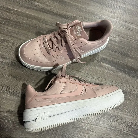 Nike Air Force A1 PLT.AF.ORM Blush Pink Platform Sneakers