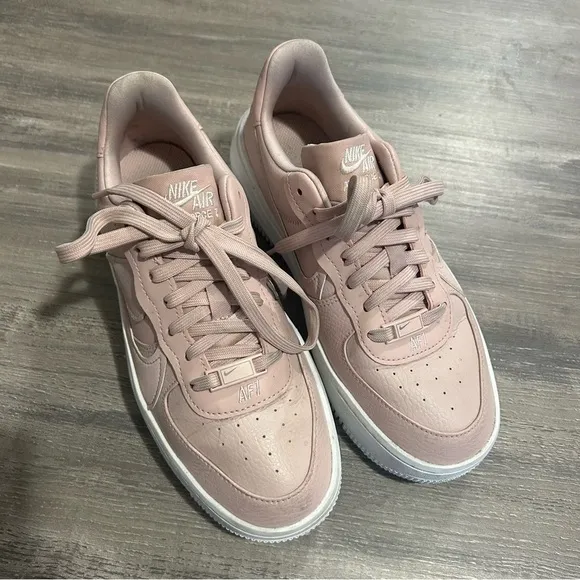 Nike Air Force A1 PLT.AF.ORM Blush Pink Platform Sneakers