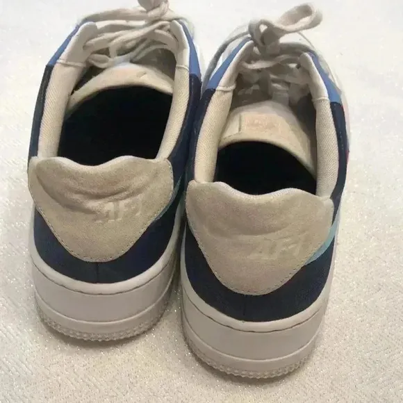 Nike Air Force low top platform sneakers.  Size 8.5