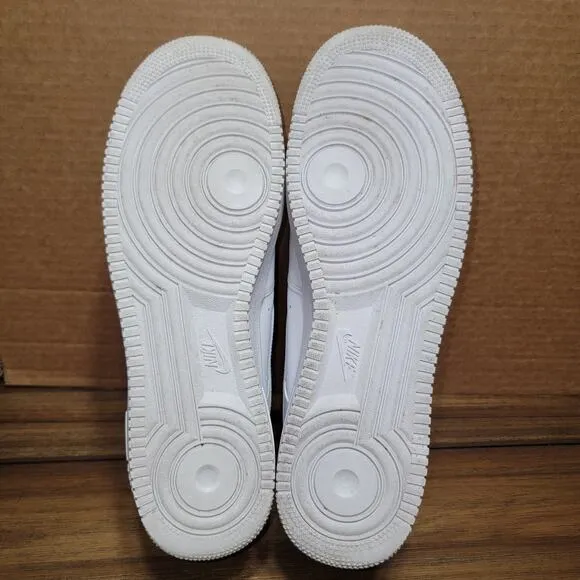 Nike Air Force One Low Top Triple White Sneakers - Men's 14