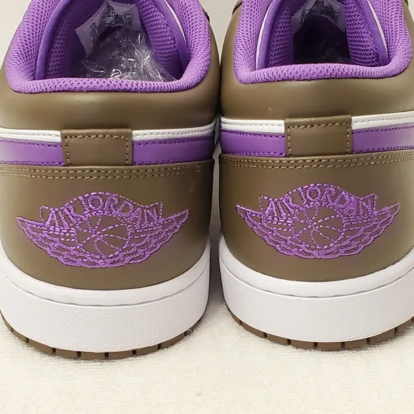 Nike Air Jordan 1 Low Top Palomino Purple Mocha Men’s Size 15 Sneakers