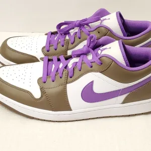 Nike Air Jordan 1 Low Top Palomino Purple Mocha Men’s Size 15 Sneakers