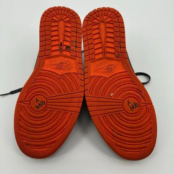 Nike Air Jordan 1 Retro Low Electric Orange Gray‎ Men's US 10 Low Top 553558-019