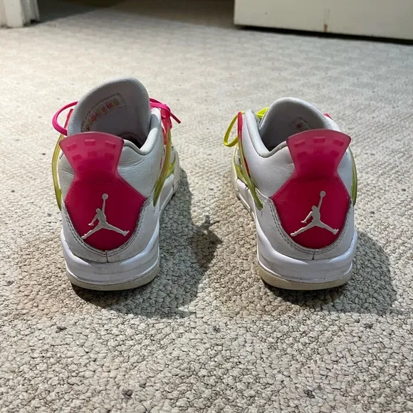 Nike Air Jordan 4 Retro “Lemon Venom” Low Top Sneakers.