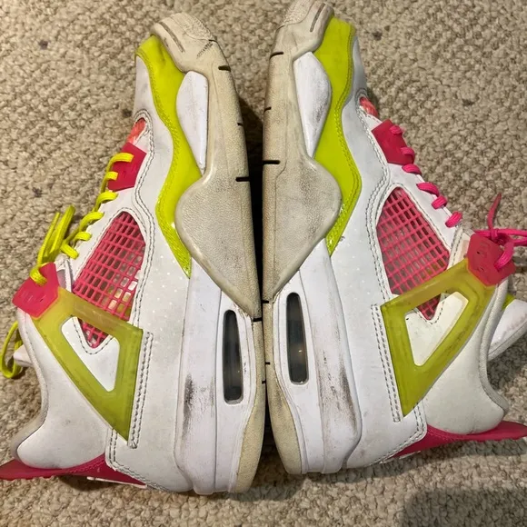 Nike Air Jordan 4 Retro “Lemon Venom” Low Top Sneakers.