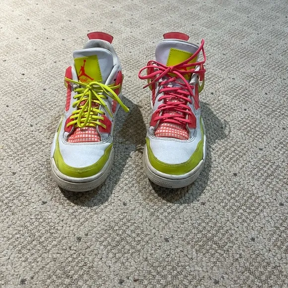 Nike Air Jordan 4 Retro “Lemon Venom” Low Top Sneakers.