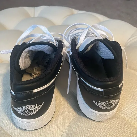 Nike Air Jordan Low White and Black Sneakers
