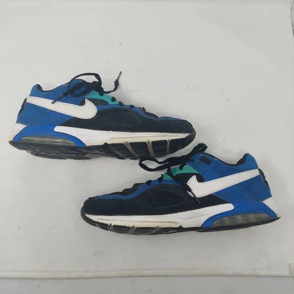 Nike Air Max Go Strong Black Blue Low Top Sneaker Streetwear 418115-015 Size 11