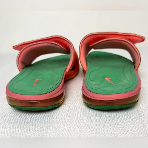 Nike Air Max LeBron James Slides Sandals Pink/Green/Peach Elite Mens Size 10-11?