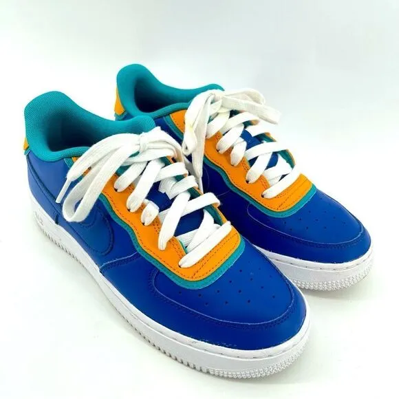 Nike Air Force 1 Low LV8 GS Double Layered Indigo Force BV1084-400 Sneakers 7Y