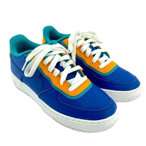 Nike Air Force 1 Low LV8 GS Double Layered Indigo Force BV1084-400 Sneakers 7Y