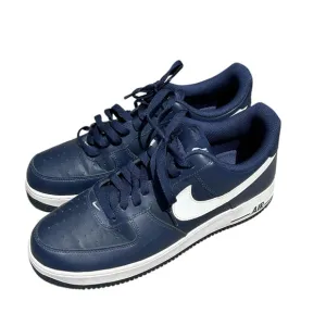 Nike Airforce 1 Low Midnight Navy &amp; White 2016 Leather Men’s Size 9.5 Sneakers.