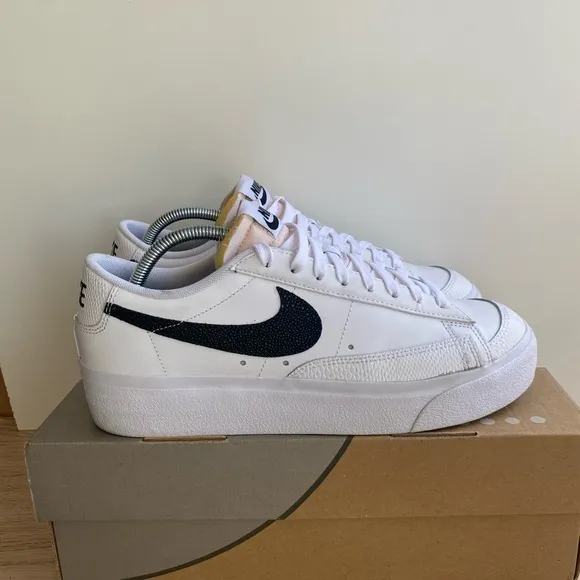 Nike Blazer Low Platform White/Black Snakeskin Women Sneakers- SZ 11