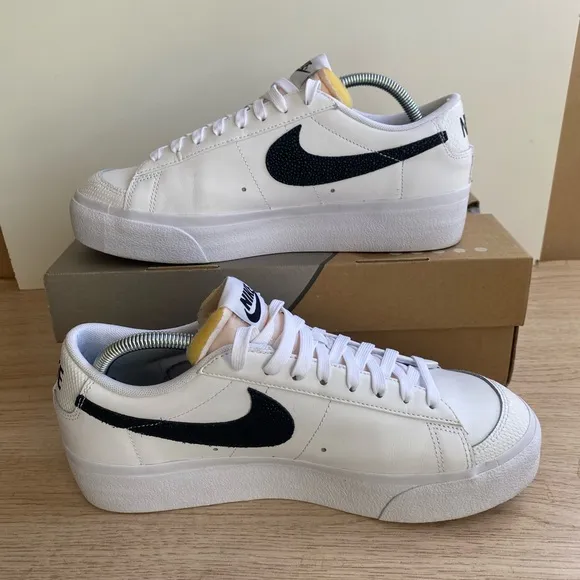 Nike Blazer Low Platform White/Black Snakeskin Women Sneakers- SZ 11