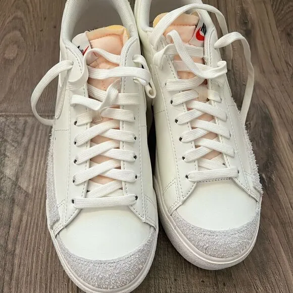 Nike Blazer Platform low sneakers in triple white
