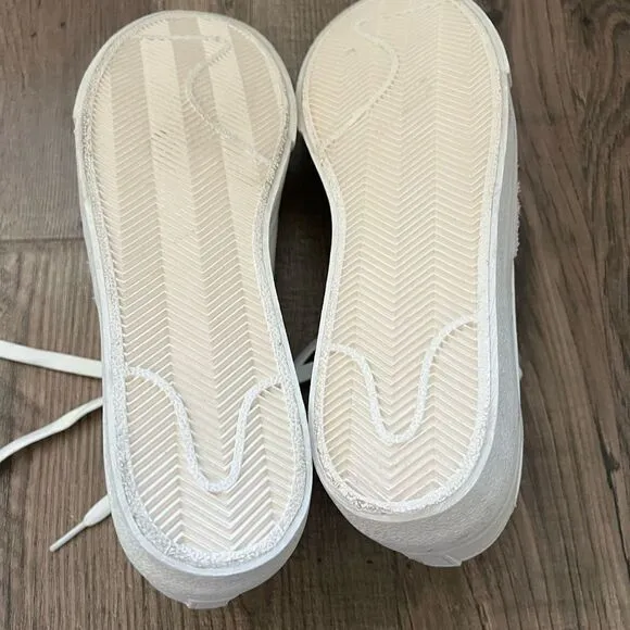 Nike Blazer Platform low sneakers in triple white