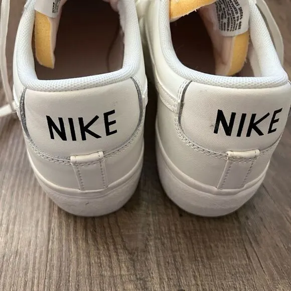 Nike Blazer Platform low sneakers in triple white