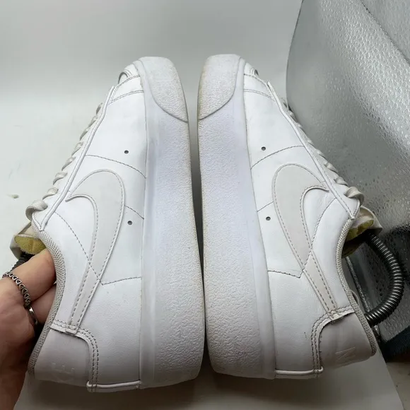 Nike Blazer platform low white womens sneakers size 7.5