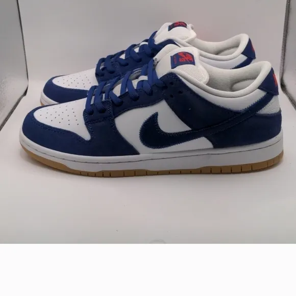 Nike Blue and White Sneakers Low-Top Classic