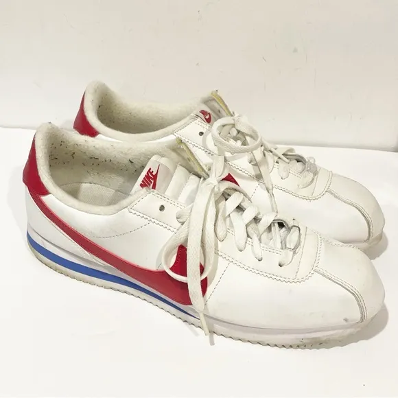 Nike Cortez Basic Leather OG Forrest Gump Low Top Sneakers Mens Size 10