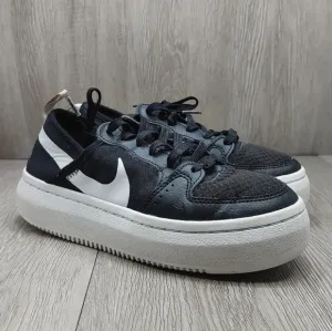 Nike Court Vision Alta Black Platform Sneakers CW6536-001 Women's 6.5