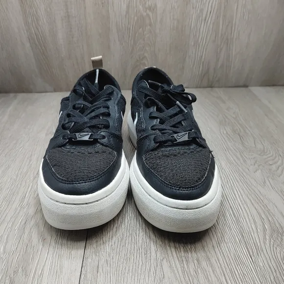 Nike Court Vision Alta Black Platform Sneakers CW6536-001 Women's 6.5