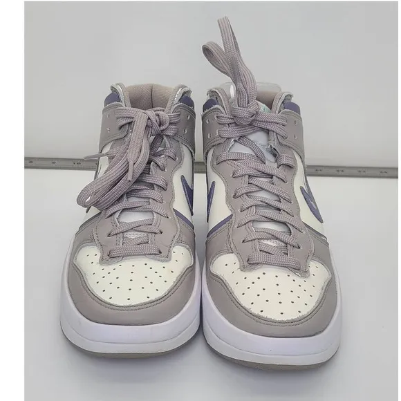 Nike Dunk High Up Iron Purple Lifestyle Leather Sneakers Women's 7.5