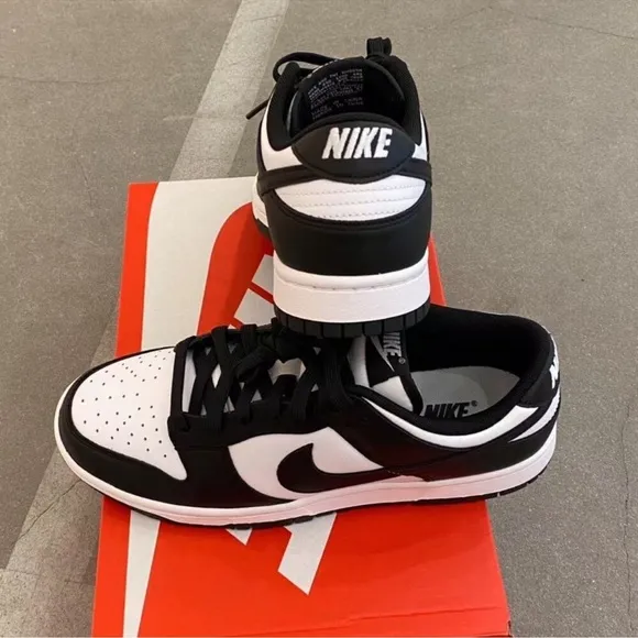 Nike Dunk Low Black and White Panda Anti-slip Lightweight Low-top Sneakers