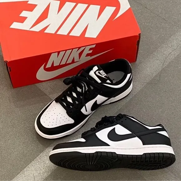 Nike Dunk Low Black and White Panda Anti-slip Lightweight Low-top Sneakers