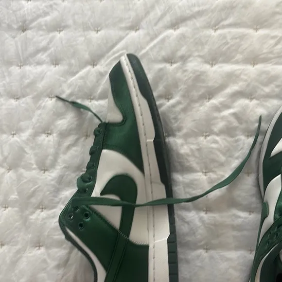 Nike Green and White Low-Top Sneakers NEVER USED