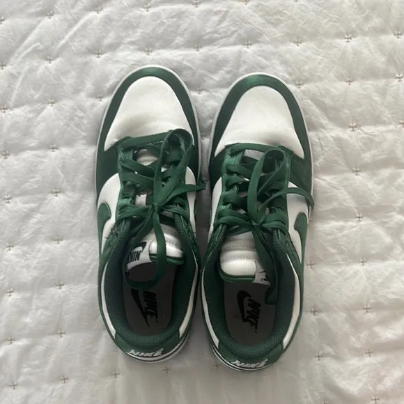 Nike Green and White Low-Top Sneakers NEVER USED