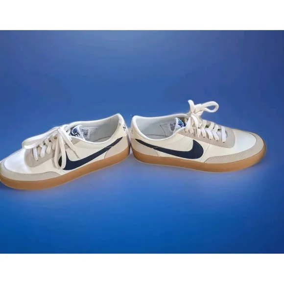Nike Killshot 2 Sneakers Midnight Navy Swoosh On White Leather Low 2017 Size 9
