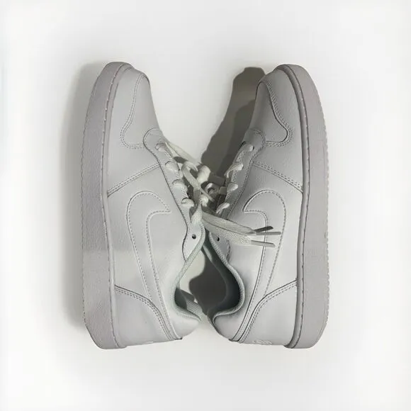 Nike Mens Ebernon Low Triple White Basketball Casual Shoes Sneakers Size 9